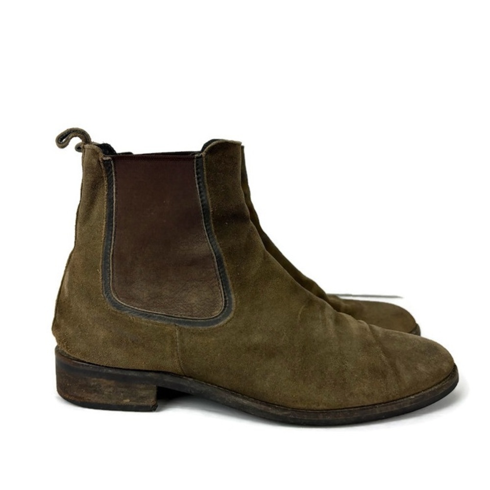 Thursday Boot Company Duchess Suede Leather Chelsea Boot in Brown